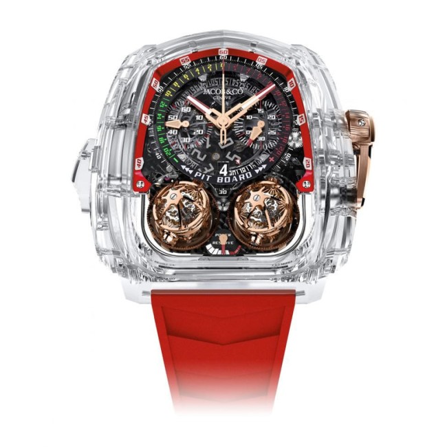 Jacob & Co Twin Turbo Furious Sapphire Crystal Men's TT220.80.AA.AC.A