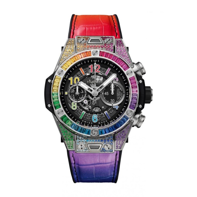 Hublot Big Bang Unico Titanium Rainbow Men's Watch 411.NX.1117.LR.0999