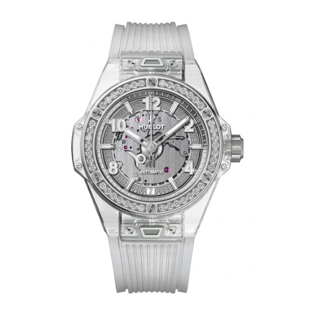 Hublot Big Bang One Click Sapphire Diamonds Woman's Watch 465.JX.4802.RT.1204