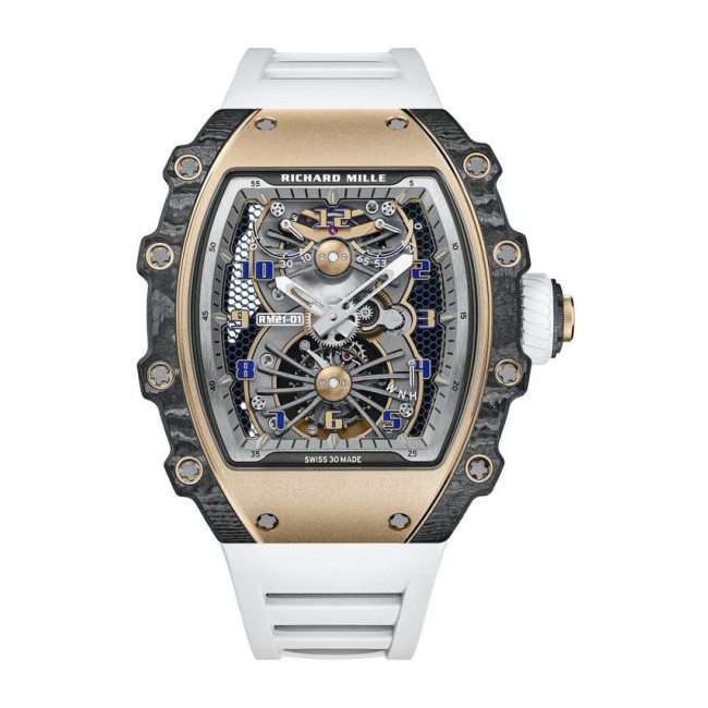 Richard Mille RM 21-01 Tourbillon Aerodyne Men's watch Carbon,Red Gold,Two-Tone