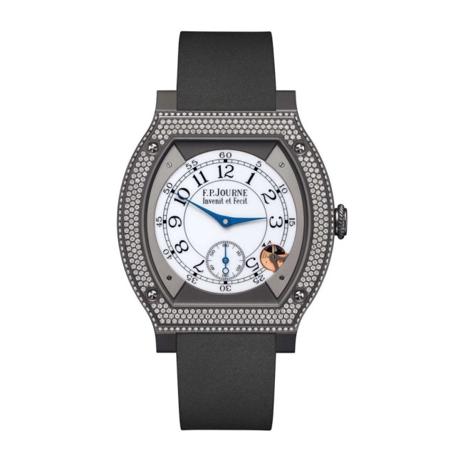 F.P.Journe 40mm élégante 48 Titalyt Diamonds Men's Watch Gray strap