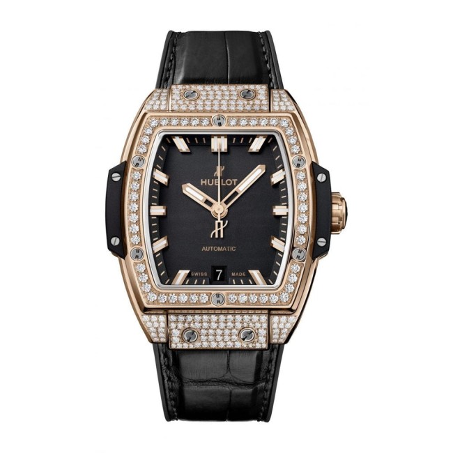 Hublot Spirit of Big Bang King Gold Pavé Woman's Watch 665.OX.1180.LR.1604