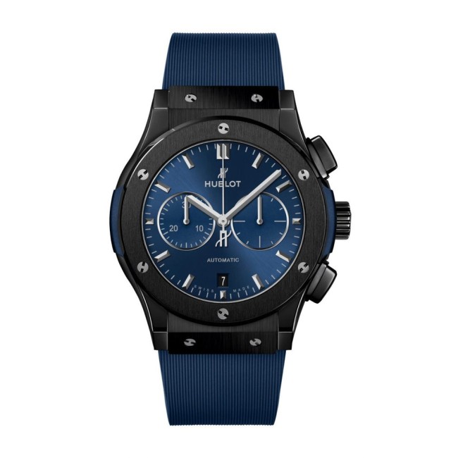 Hublot Classic Fusion Ceramic Blue Chronograph Men's Watch 521.CM.7170.RX