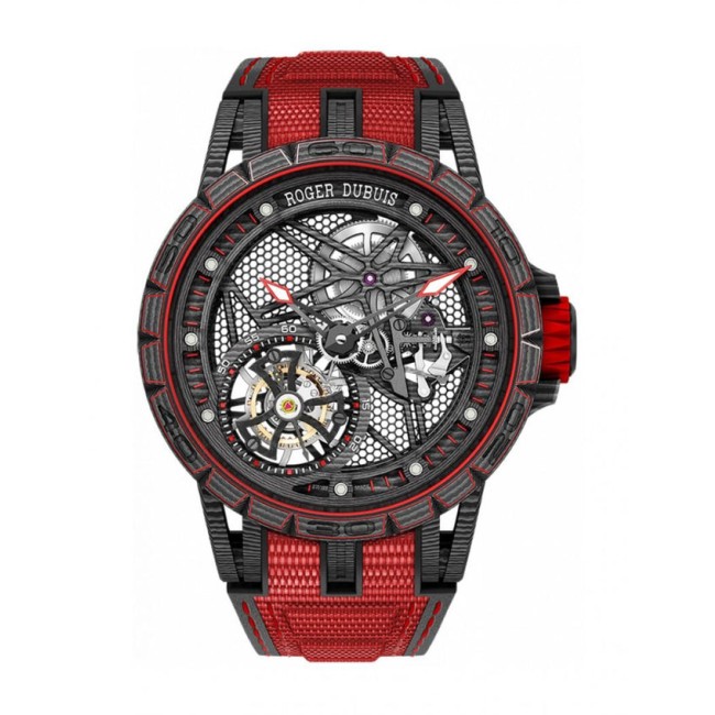 Roger Dubuis Excalibur Spider Carbon Skeleton Flying Tourbillon Men's watch RDDBEX0572