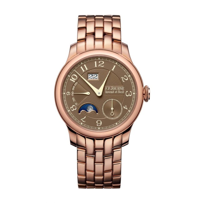 F.P.Journe 40mm Automatique Lune Havana Men's Watch Red Gold