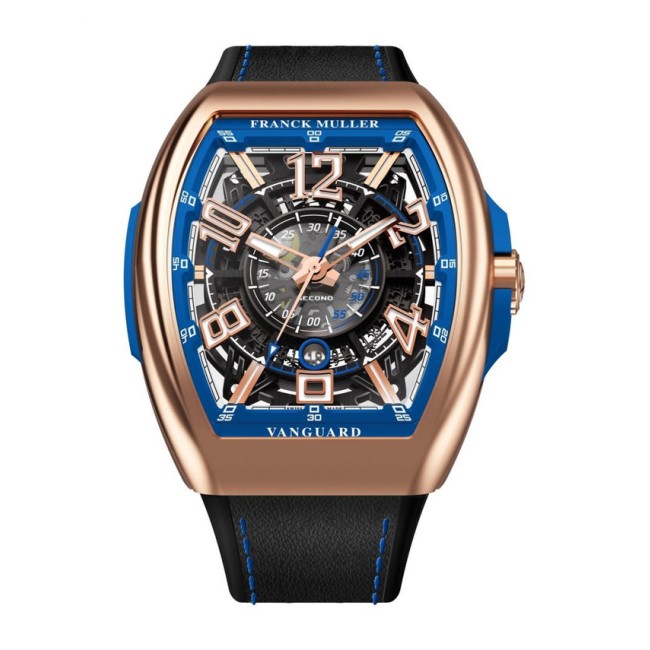 Franck Muller Vanguard Racing Skeleton Men's Watch V 45 SC DT SQT RCG (BL) 5N