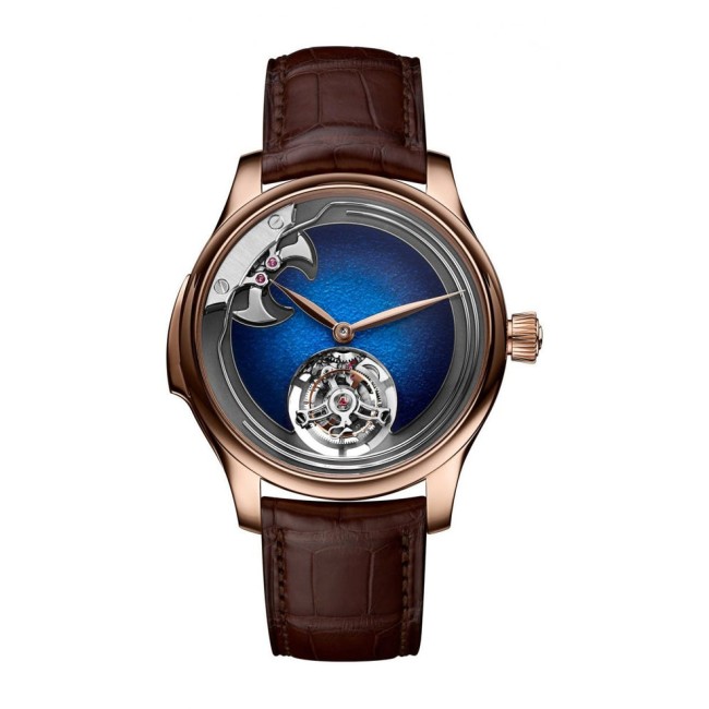 H. Moser & Cie Endeavour Concept Minute Repeater Tourbillon Aqua Blue Men's Watch 1904-0400