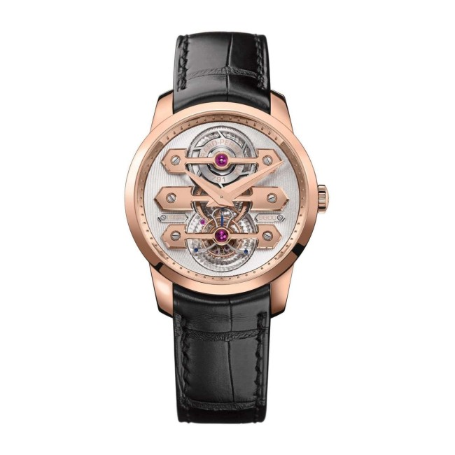 Girard-Perregaux Bridegs Tourbillon With Three Gold Bridges 40 mm Men's Watch 99285-52-000-BA6A