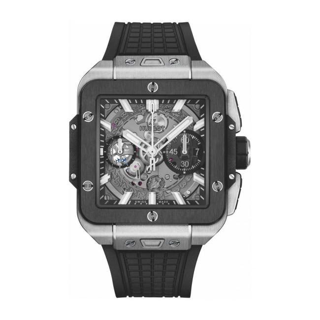 Hublot Square Bang Unico Titanium Ceramic Men's Watch 821.NM.0170.RX