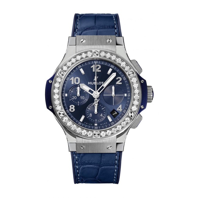 Hublot Big Bang Steel Blue Diamonds Woman's Watch 341.SX.7170.LR.1204