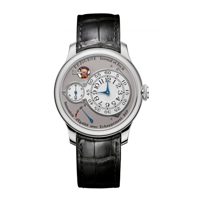 F.P.Journe 40mm Chronomètre Optimum Men's Watch Black strap Platinum