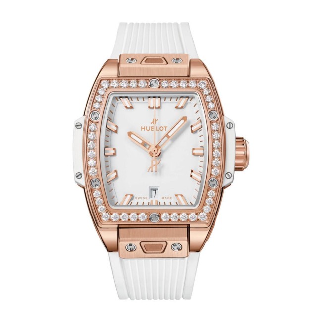 Hublot Spirit of Big Bang King Gold White Diamonds Woman's Watch 682.OE.2080.RW.1204