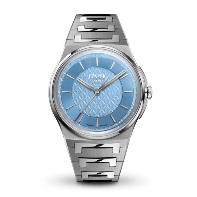 Czapek Antarctique S Sashiko Azure Men's Watch