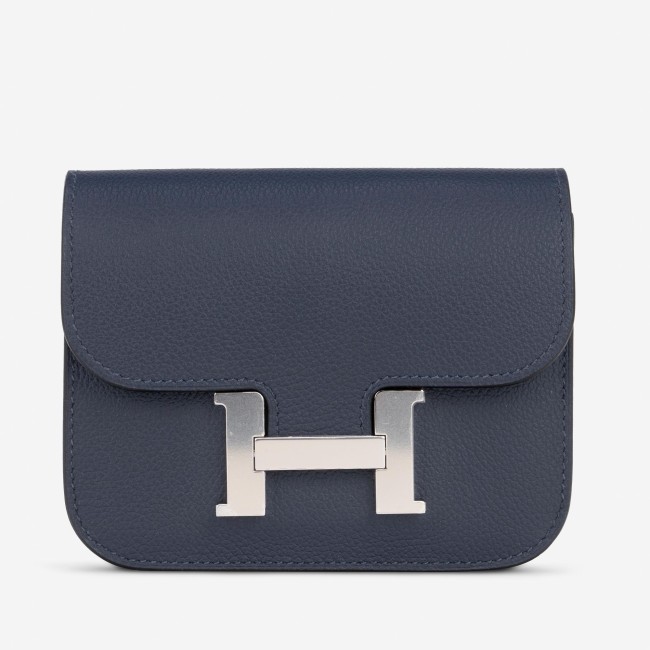 Constance Portefeuille Slim Belt Bag Evercolor Blue Nuit