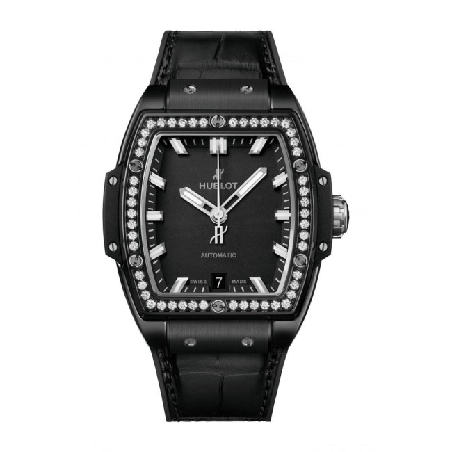 Hublot Spirit of Big Bang Black Magic Diamonds Woman's Watch 665.CX.1170.LR.1204