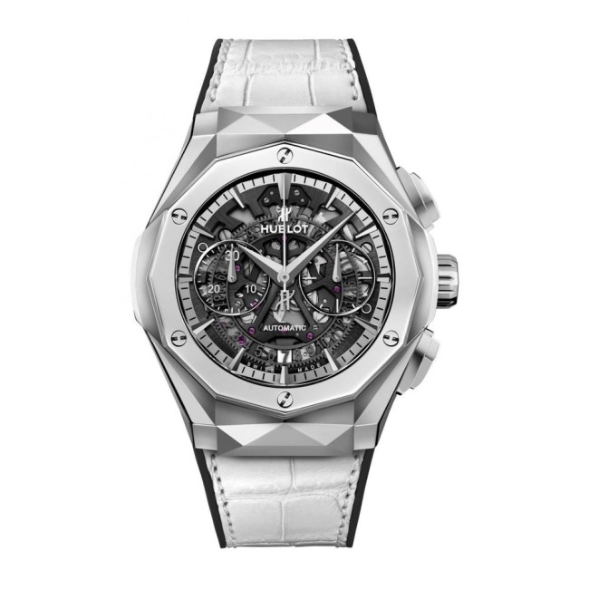 Hublot Classic Fusion Aerofusion Chronograph Orlinski Titanium White Men's Watch 525.NX.0127.LR.JORL19