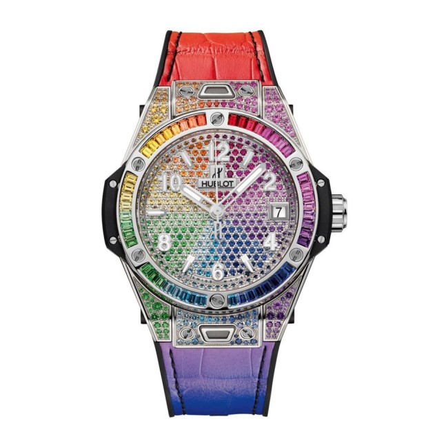 Hublot Big Bang One Click Steel Rainbow Men's Watch 465.SX.9910.LR.0999