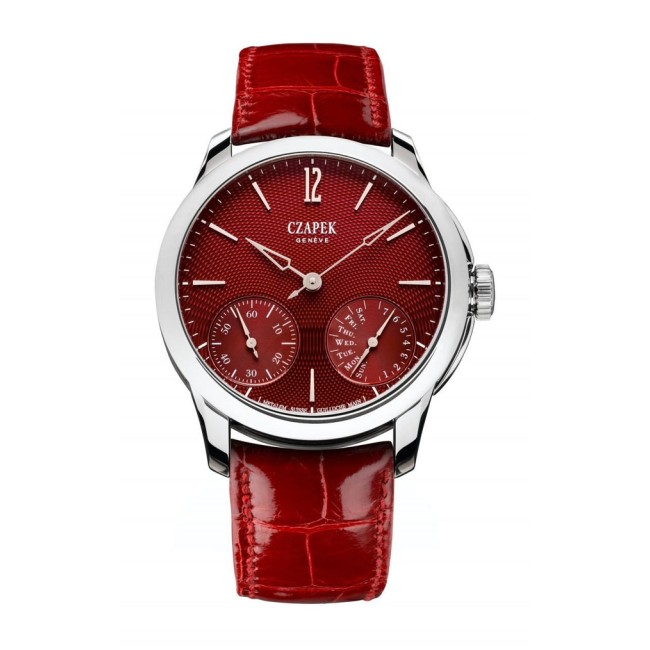 Czapek Quai des Bergues – Rhubarb Red S Men's Watch