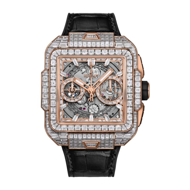 Hublot Square Bang Unico King Gold High Jewellery Men's Watch 821.OX.9018.LR.9904