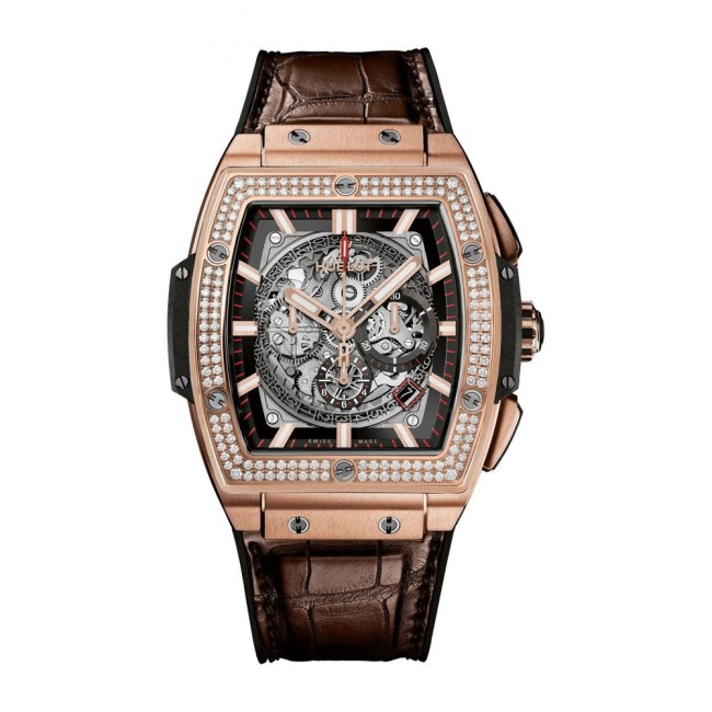 Hublot Spirit Of Big Bang King Gold Diamonds Men's Watch 601.OX.0183.LR.1104