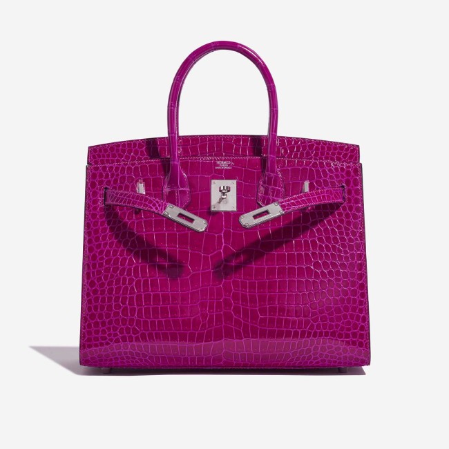 Birkin 30 Porosus Crocodile Rose Pourpre