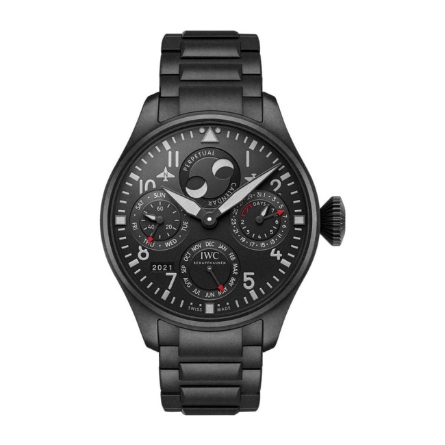 IWC Big Pilot’s Watch Perpetual Calendar Top Gun Ceratanium Men's IW503604