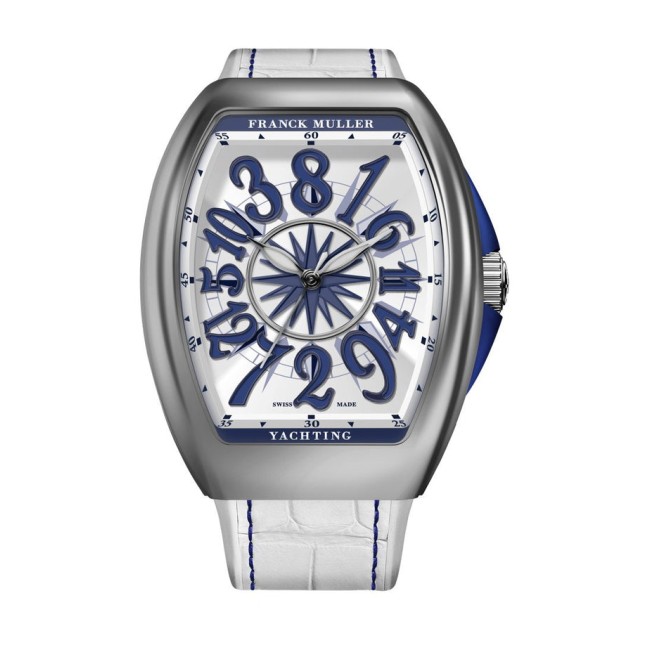 Franck Muller Vanguard Yachting Crazy Hours Men's Watch V 32 CH YACHT (BL) White Dial