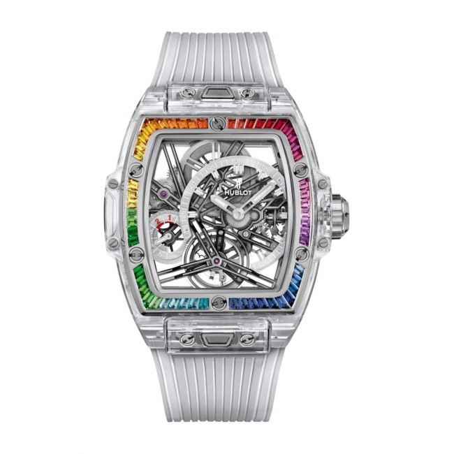 Hublot Spirit of Big Bang Tourbillon Sapphire Rainbow Men's Watch 645.JX.5120.RT.4099