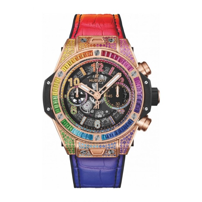 Hublot Big Bang Unico King Gold Rainbow Men's Watch 441.OX.9910.LR.0999