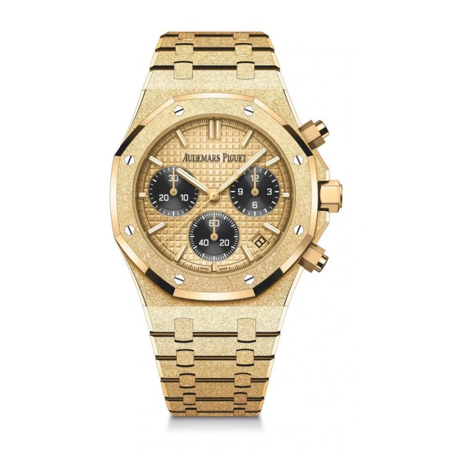 Audemars Piguet Royal Oak Selfwinding Chronograph Frosted Gold Men's Watch 26240BA.GG.1324BA.01