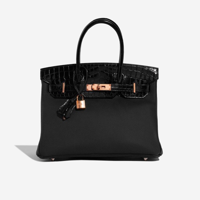 Birkin Touch 30 Togo / Alligator Black