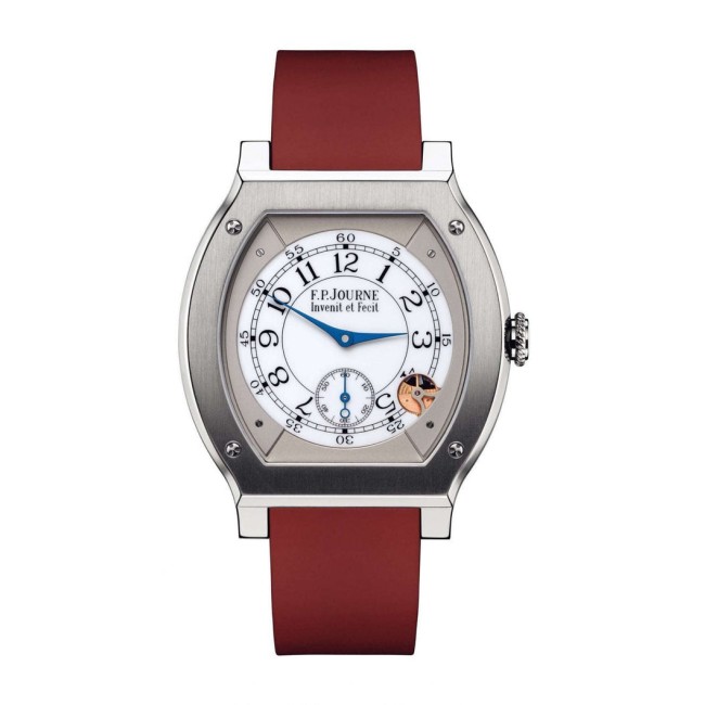 F.P.Journe 40mm élégante 48 Titanium Men's Watch Red strap Titanium