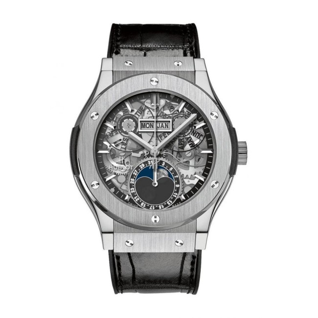 Hublot Classic Fusion Aerofusion Moonphase Aeromoon Titanium Men's Watch 547.NX.0170.LR