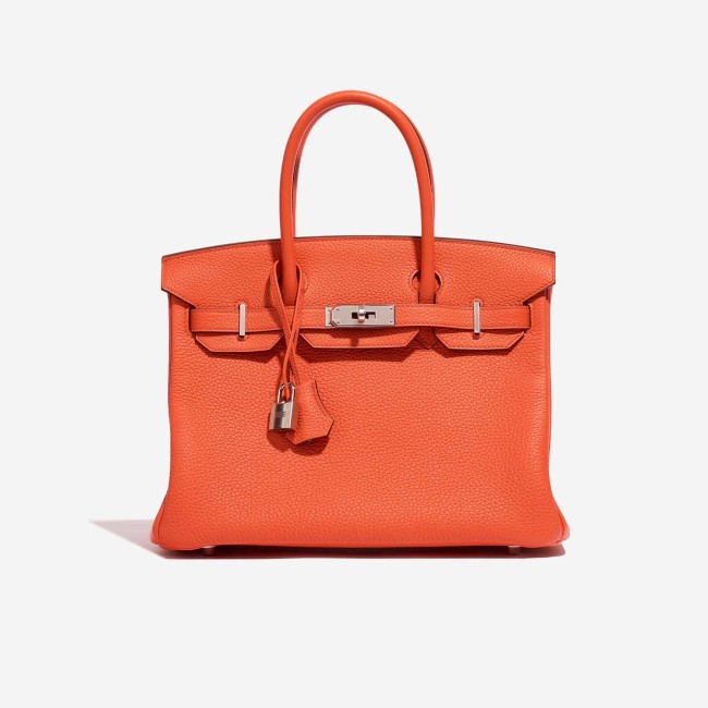 Birkin 30 Taurillon Clemence Orange Poppy / Blush