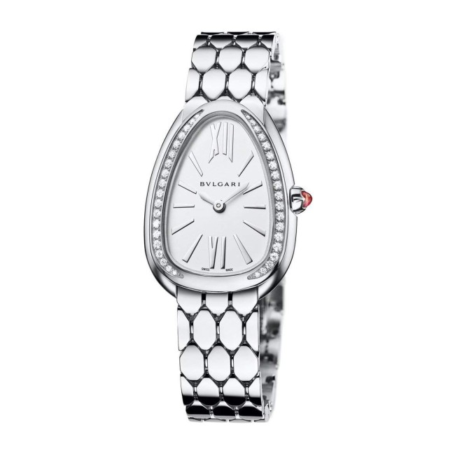 Bvlgari Serpenti Seduttori Steel And Diamonds Woman's Watch 103361