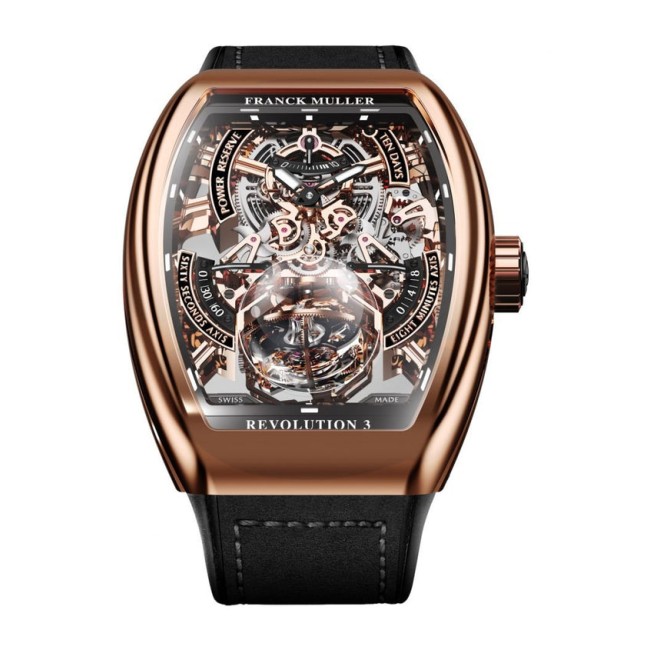 Franck Muller Vanguard Revolution 3 Skeleton Men's Watch V 50 REV 3 PR SQT (NR) 5N