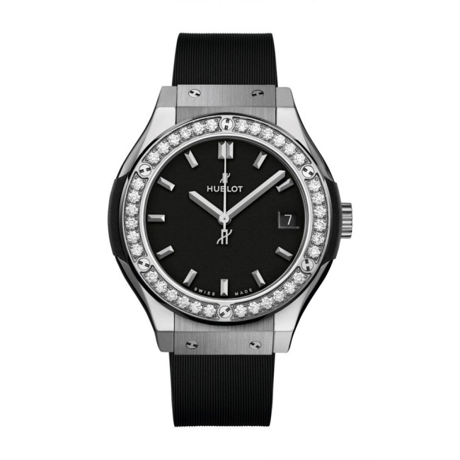 Hublot Classic Fusion Titanium Diamonds Woman's Watch 581.NX.1171.RX.1104