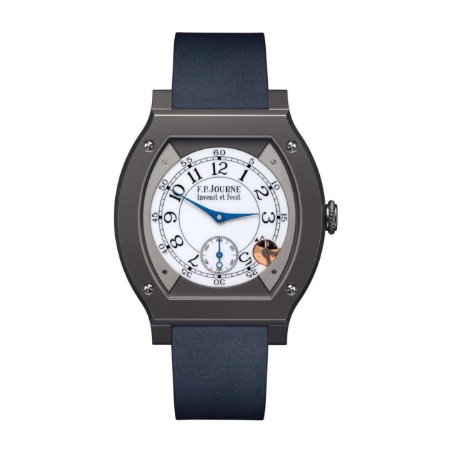 F.P.Journe 40mm élégante 48 Titalyt Men's Watch Blue strap Titanium