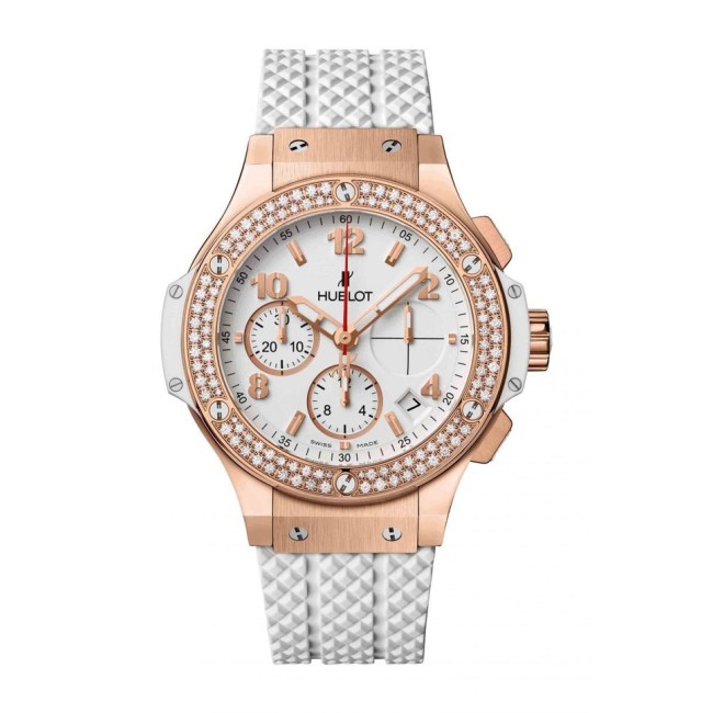 Hublot Big Bang Gold White Diamonds Woman's Watch 341.PE.230.RW.114