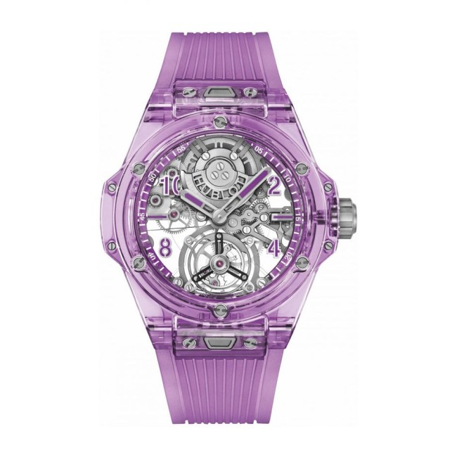 Hublot Big Bang Tourbillon Automatic Purple Sapphire Men's Watch 429.JM.0120.RT