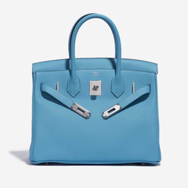 Birkin 30 Taurillion Clemence Blue du Nord