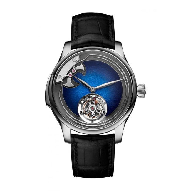 H. Moser & Cie Endeavour Concept Minute Repeater Tourbillon Aqua Blue Men's Watch 1904-0500