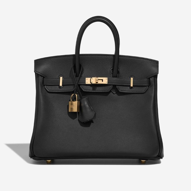 Birkin HSS 25 Swift Black / Bleu de France