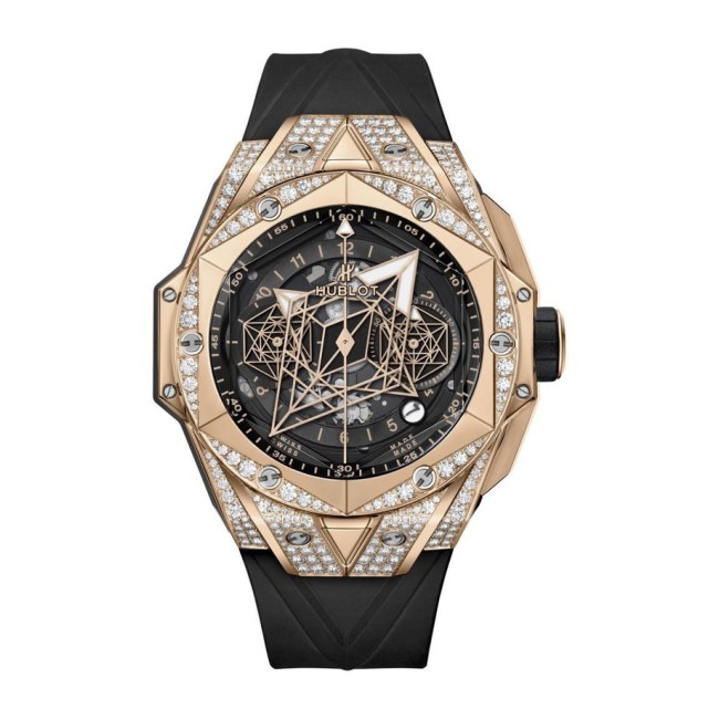 Hublot Big Bang Sang Bleu II King Gold Pavé Men's Watch 418.OX.1108.RX.1604.MXM20