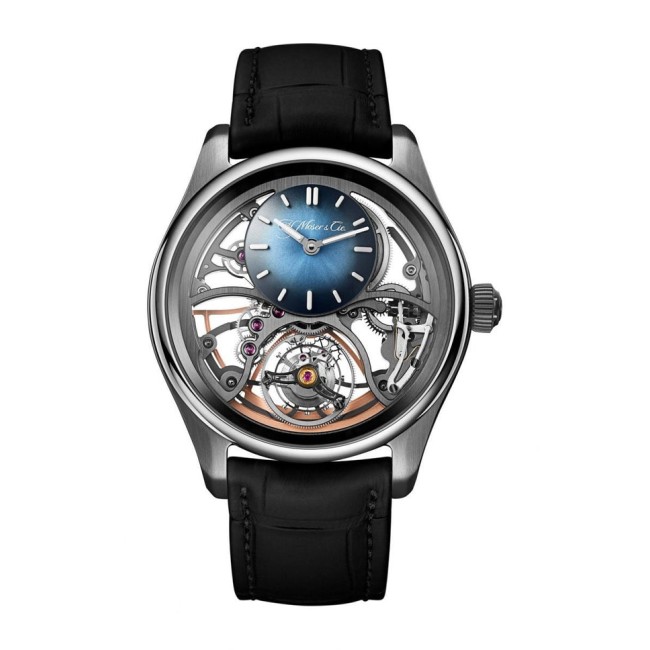 H. Moser & Cie Pioneer Cylindrical Tourbillon Skeleton Men's Watch 3811-1200