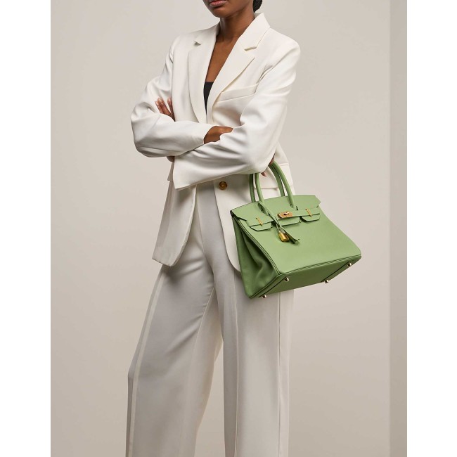 Birkin 30 Epsom Vert Criquet