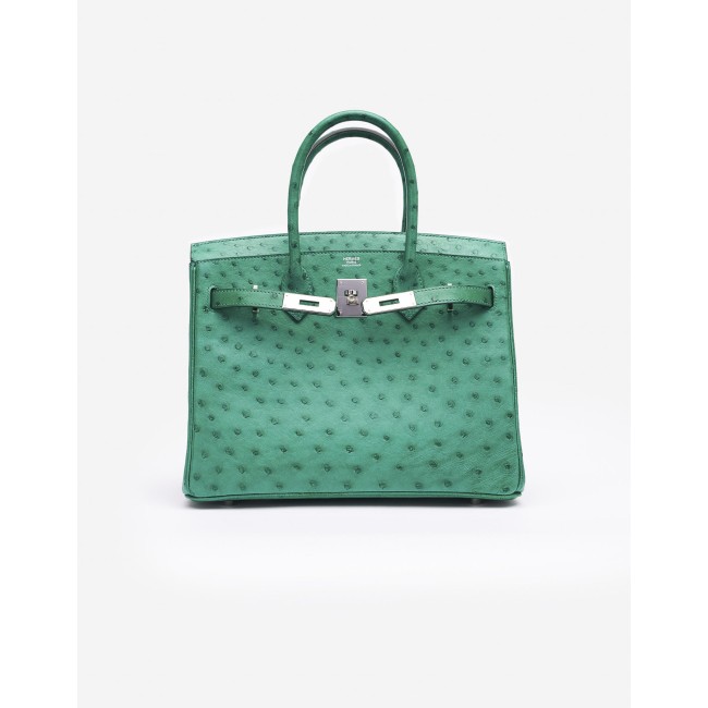 Birkin 30 Ostrich Vert Vertigo