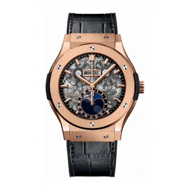 Hublot Classic Fusion Aerofusion Moonphase Aeromoon King Gold Men's Watch 517.OX.0180.LR