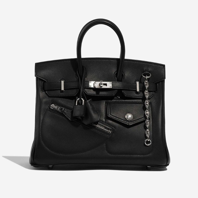 Birkin The Rock 25 Veau Volupto Black