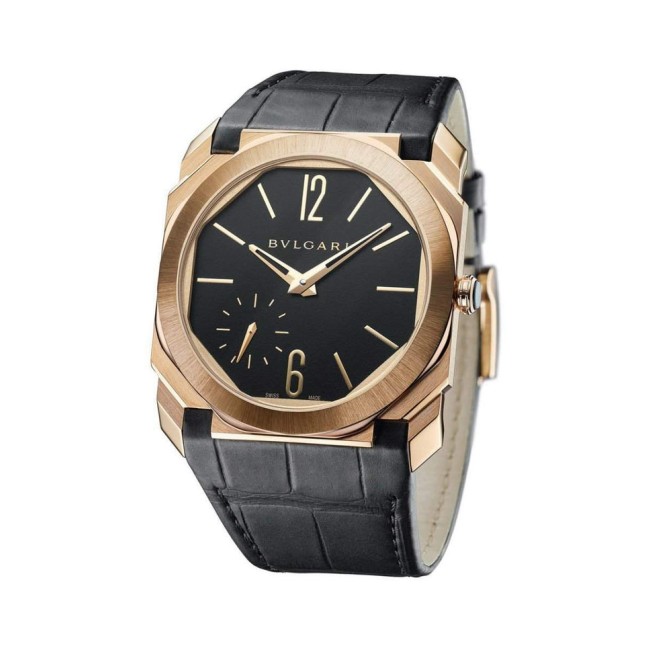 Bvlgari Octo Finissimo Automatic Satin-Polished Rose Gold Men's Watch 103286